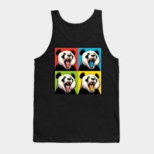 Pop Yawning Panda - Funny Panda Art Tank Top